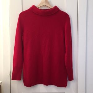 Red cashmere sweater